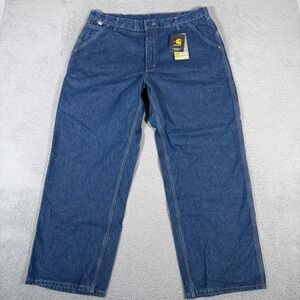 Carhartt FR Jeans Mens 40x30 (Fits 38) Signature Denim Dungaree Workwear New